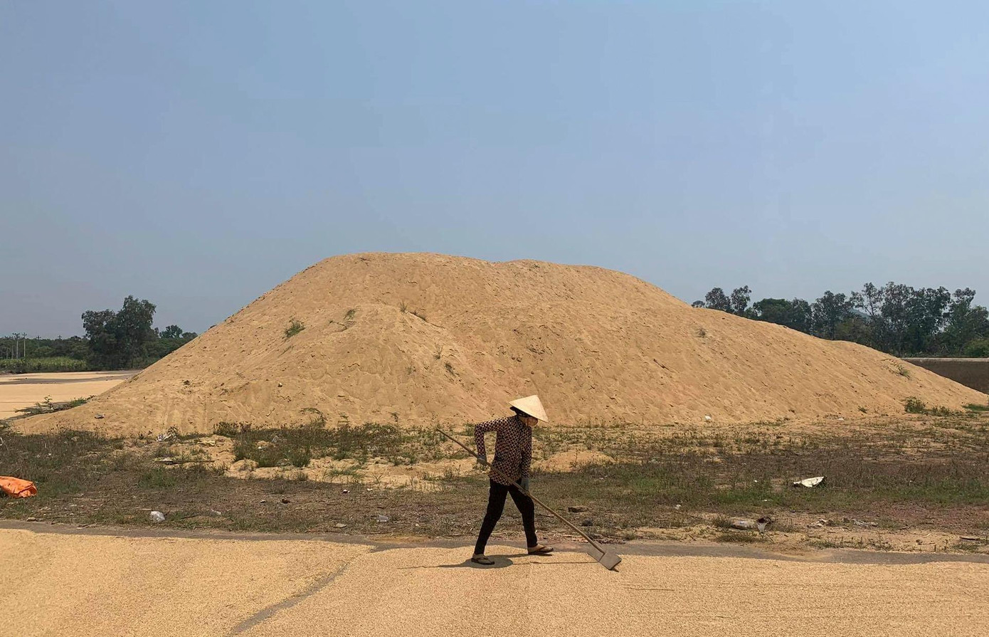 Kết quả thanh tra ban đầu cho thấy bãi cát trên của Công ty TNHH Tân Lập khối lượng hơn 15.000m3.