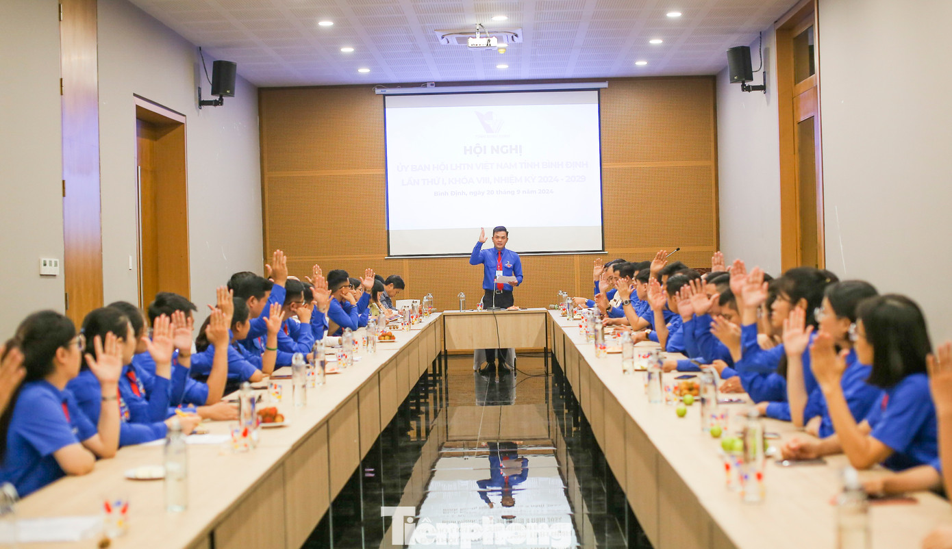 Hội nghị Ủy ban Hội LHTN Việt Nam tỉnh Bình Định khóa VIII lần thứ nhất. Ảnh: Trương Định