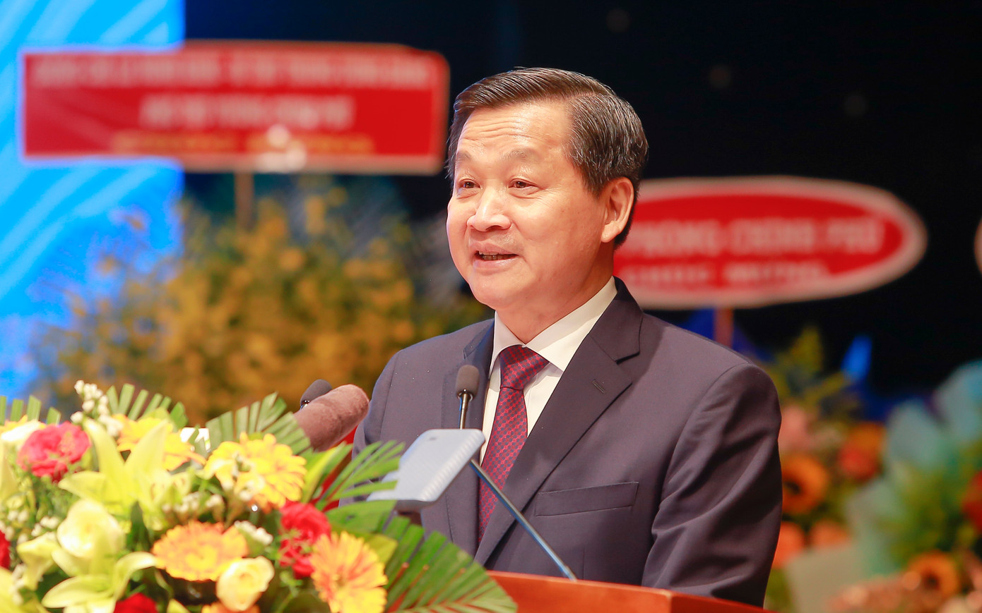 Phó Thủ tướng Lê Minh Khái phát biểu. (Ảnh: BTC). Phó Thủ tướng Lê Minh Khái phát biểu. (Ảnh: BTC).