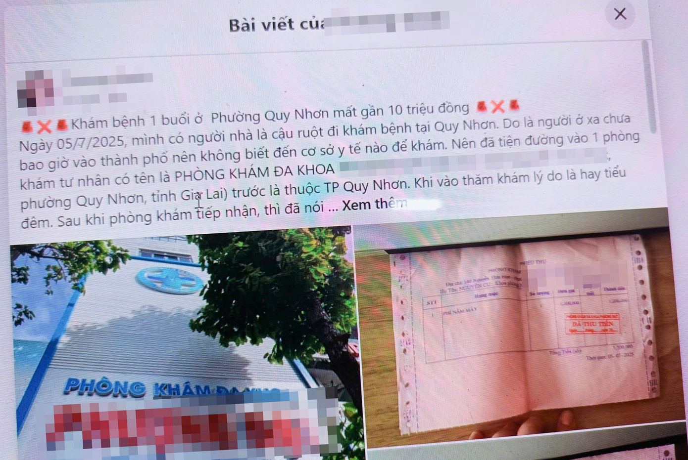 Nội dung được đăng tải trên mạng xã hội Facebook.