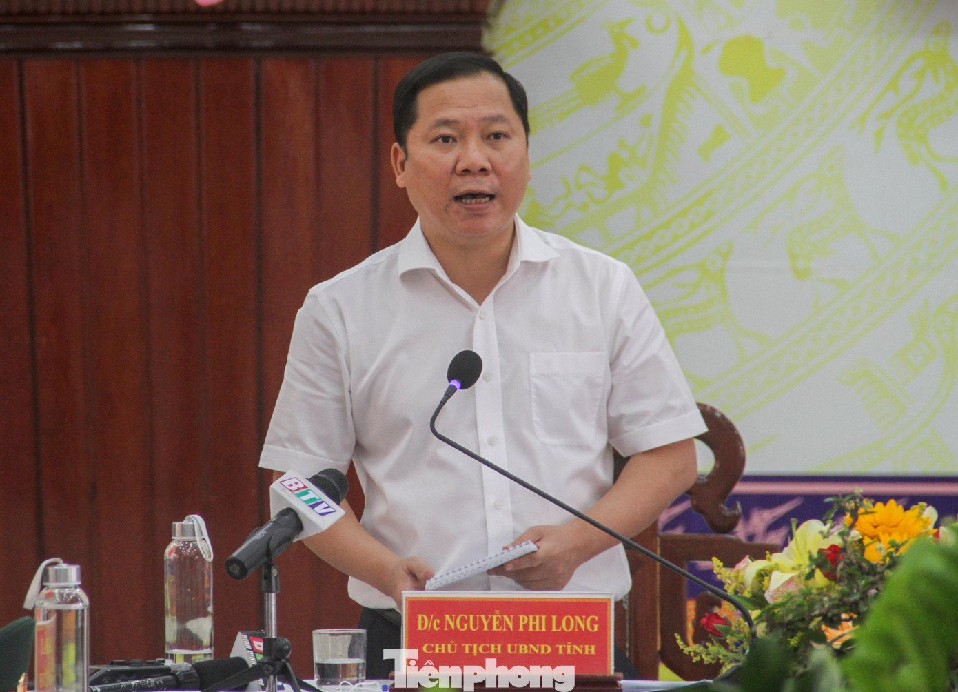 Ông Nguyễn Phi Long - Chủ tịch UBND tỉnh Bình Định. Ảnh: Trương Định
