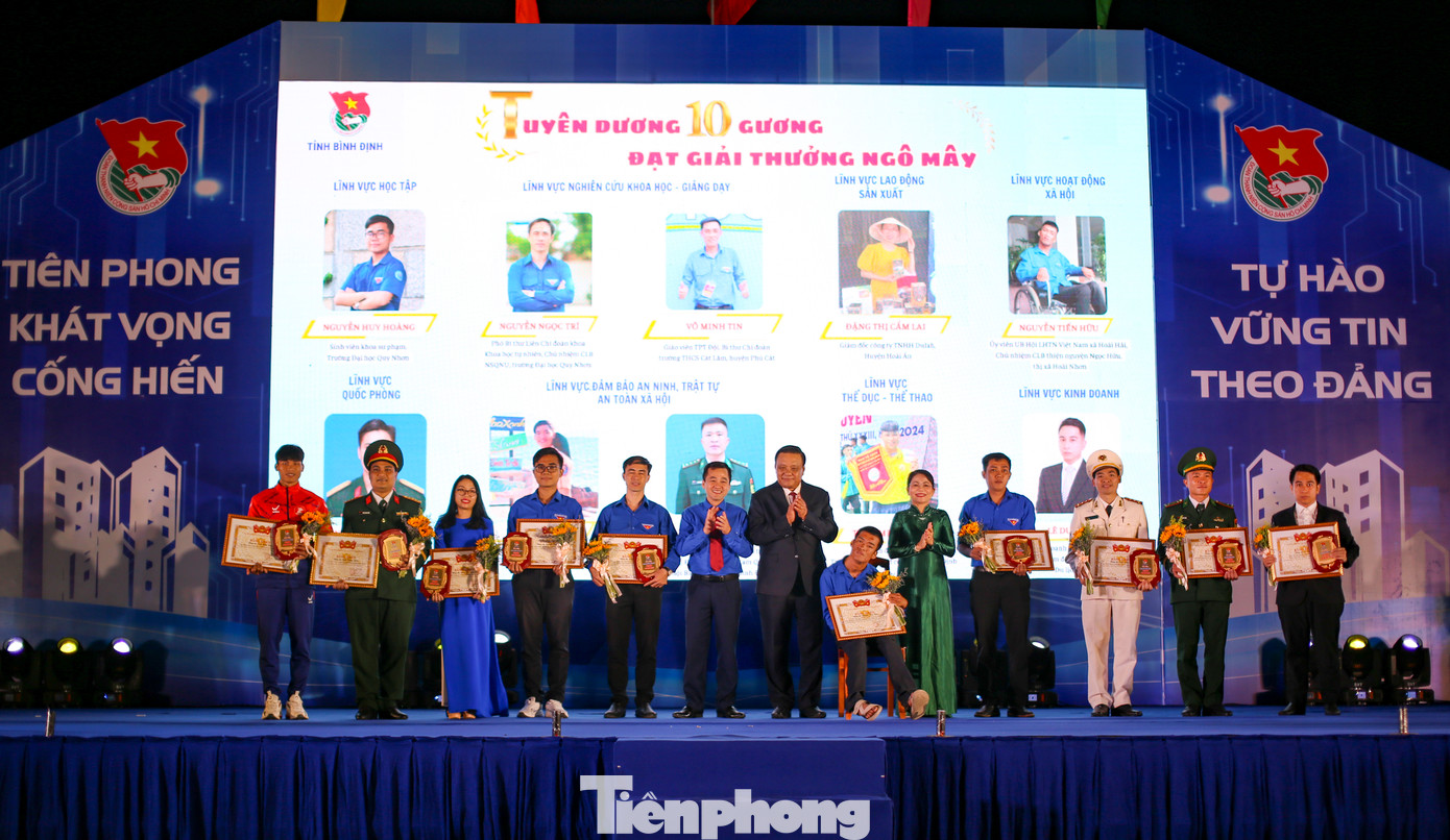 Việc tuyên dương nhằm cổ vũ, động viên, tạo động lực để thanh niên trong toàn tỉnh phấn đấu vươn lên trong học tập, lao động và công tác. Ảnh: Trương Định Việc tuyên dương nhằm cổ vũ, động viên, tạo động lực để thanh niên trong toàn tỉnh phấn đấu vươn lên trong học tập, lao động và công tác. Ảnh: Trương Định