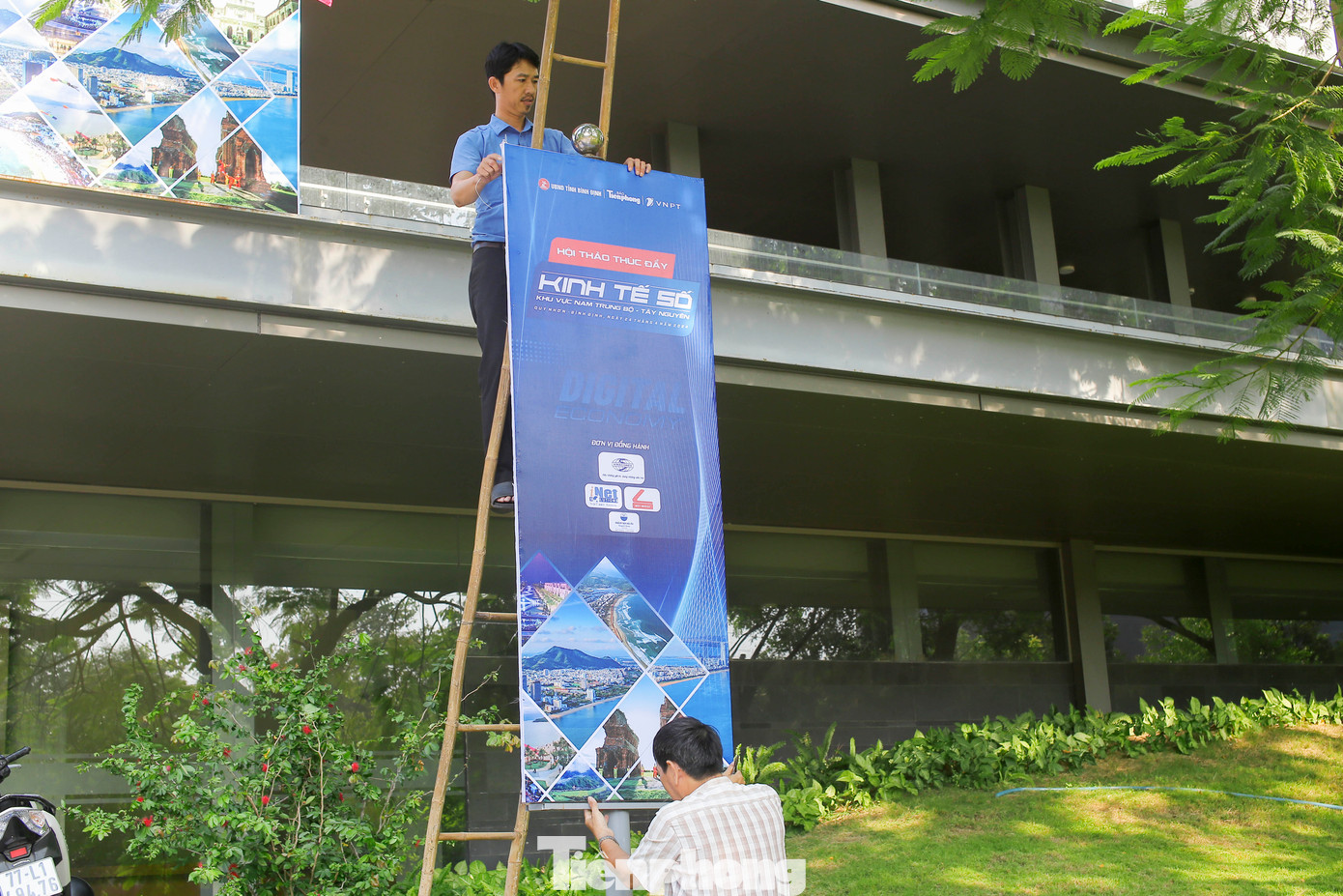 Trong sáng 23/4, mọi công tác chuẩn bị cho hội thảo cơ bản hoàn thiện.