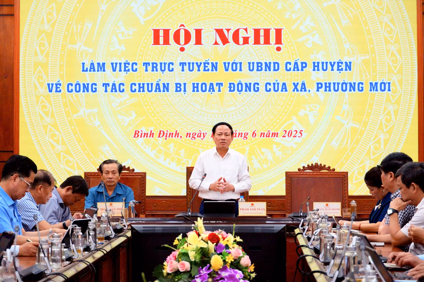 Ông Phạm Anh Tuấn - Chủ tịch UBND tỉnh Bình Định phát biểu tại hội nghị.