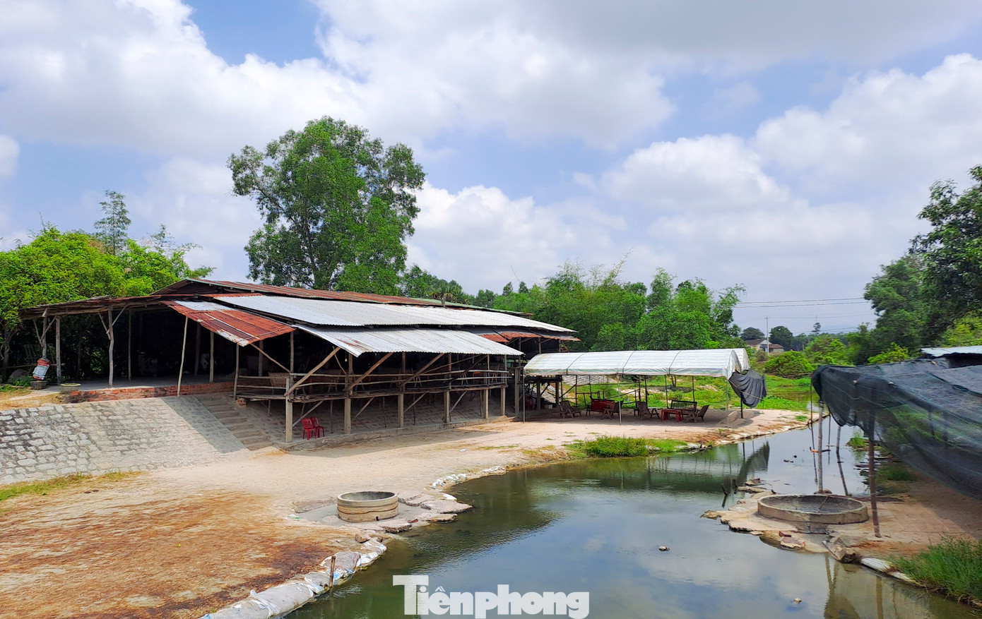 Suối nước nóng Hội Vân, huyện Phù Cát. (Ảnh: Trương Định)