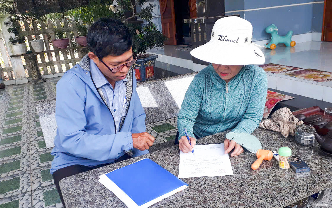 Bình Định tổ chức lấy ý kiến của cử tri. Ảnh: SNV Bình Định