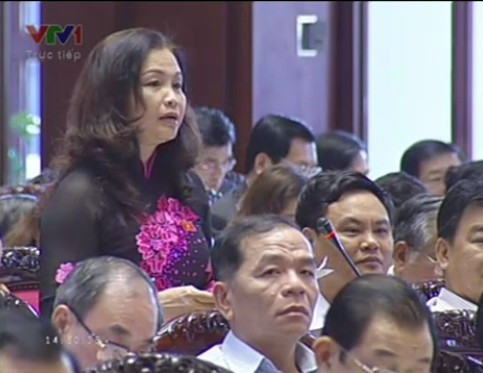 Đại biểu Hồ Thị Thủy (Vĩnh Phúc) đề nghị xử lý cá nhân, tổ chức công bố số liệu sai. Đại biểu Hồ Thị Thủy (Vĩnh Phúc) đề nghị xử lý cá nhân, tổ chức công bố số liệu sai