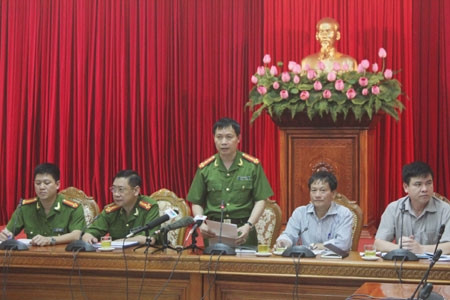 CA Hà Nội họp báo thông tin về vụ việc