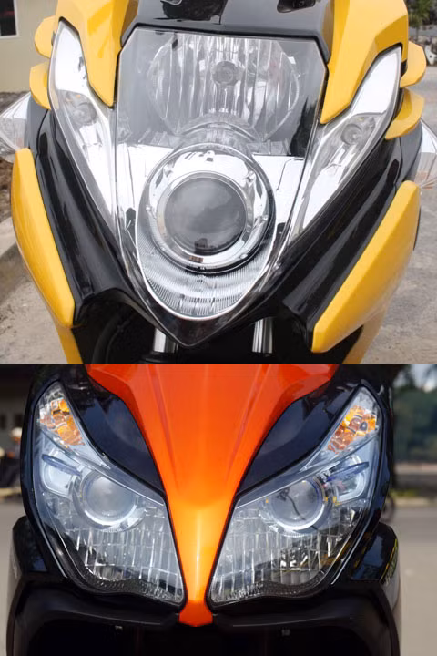 Đèn trước Nouvo SX và Air Blade 125 (dưới)