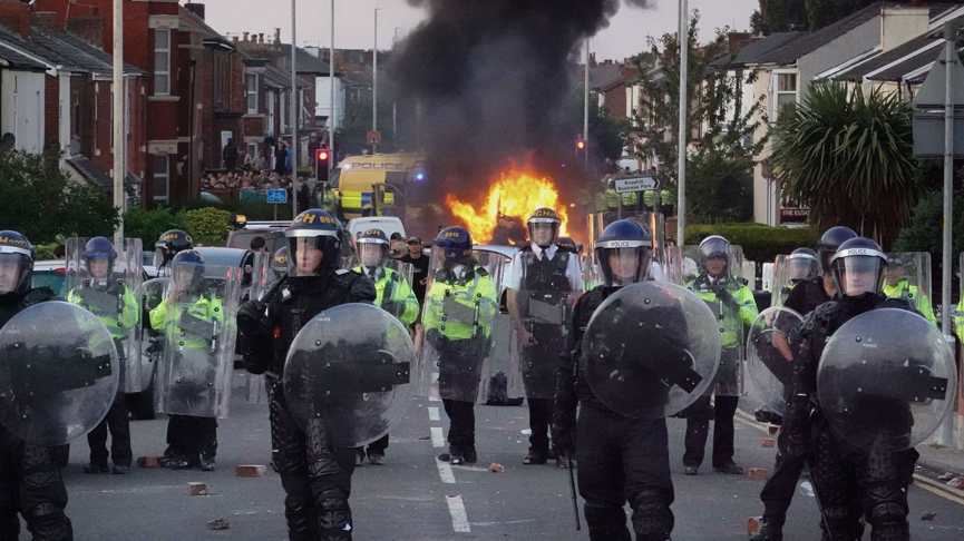 Đợt biểu tình bạo loạn ở Anh nổ ra ngày 30/7. (Ảnh: Getty) Đợt biểu tình bạo loạn ở Anh nổ ra ngày 30/7. (Ảnh: Getty)