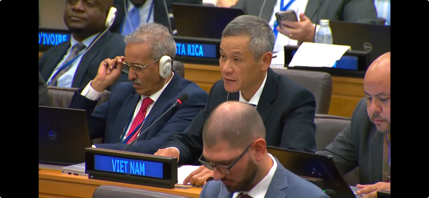 Việt Nam hoan nghênh Ủy ban chuyên trách của Liên Hợp Quốc thông qua dự thảo Công ước về phòng chống tội phạm mạng. (Ảnh: Mofa)