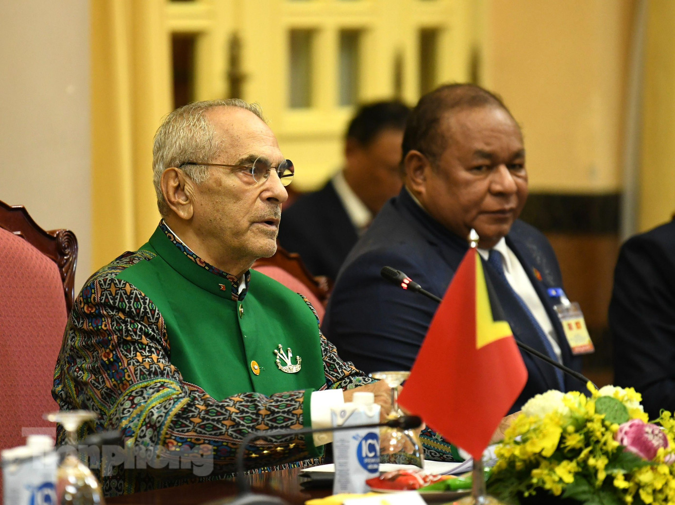 Tổng thống Timor-Leste José Ramos-Horta tại cuộc hội đàm. (Ảnh: Như Ý) Tổng thống Timor-Leste José Ramos-Horta tại cuộc hội đàm. (Ảnh: Như Ý)