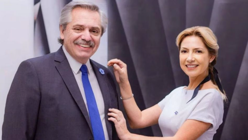 Cựu Tổng thống Alberto Fernández và bà Fabiola Yañez khi chưa ly hôn. (Ảnh: Caras)