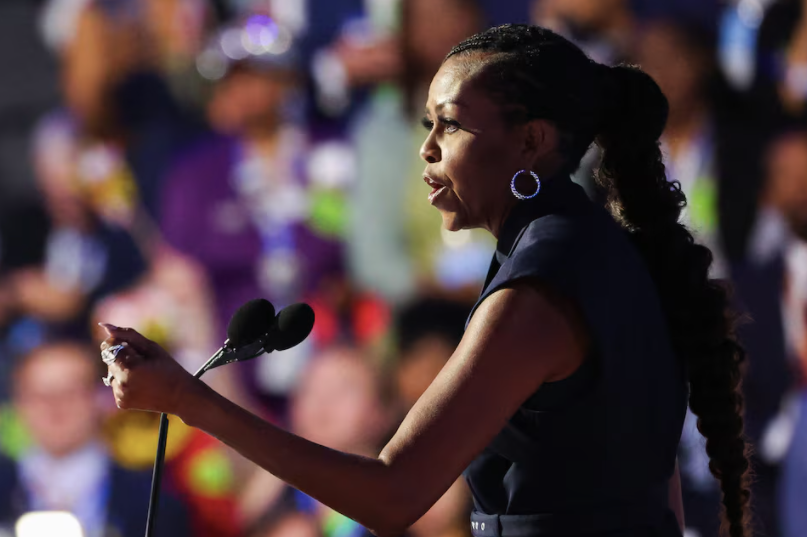 Bà Michelle Obama phát biểu tại đại hội. (Ảnh: Reuters)