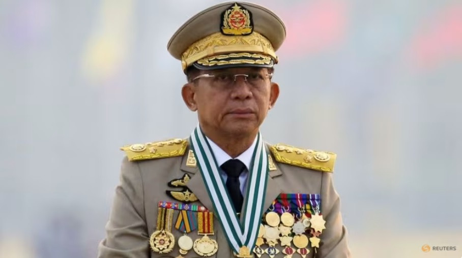 Thống tướng Min Aung Hlaing, người đứng đầu chính quyền quân sự Myanmar. (Ảnh: Reuters)