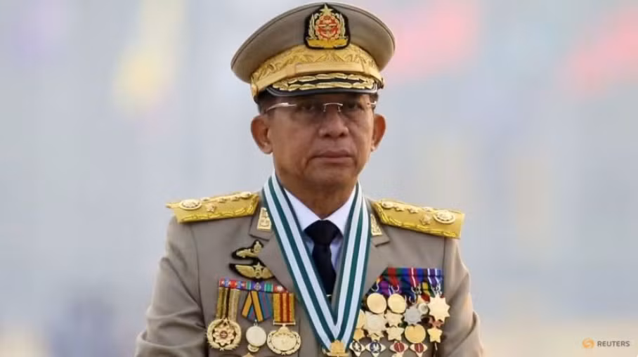 Thống tướng Min Aung Hlaing, người đứng đầu chính quyền quân sự Myanmar. (Ảnh: Reuters)