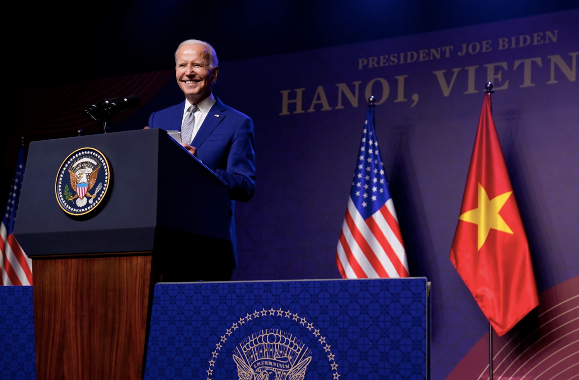 Tổng thống Mỹ Joe Biden trong chuyến thăm Việt Nam năm 2023. (Ảnh: White House)