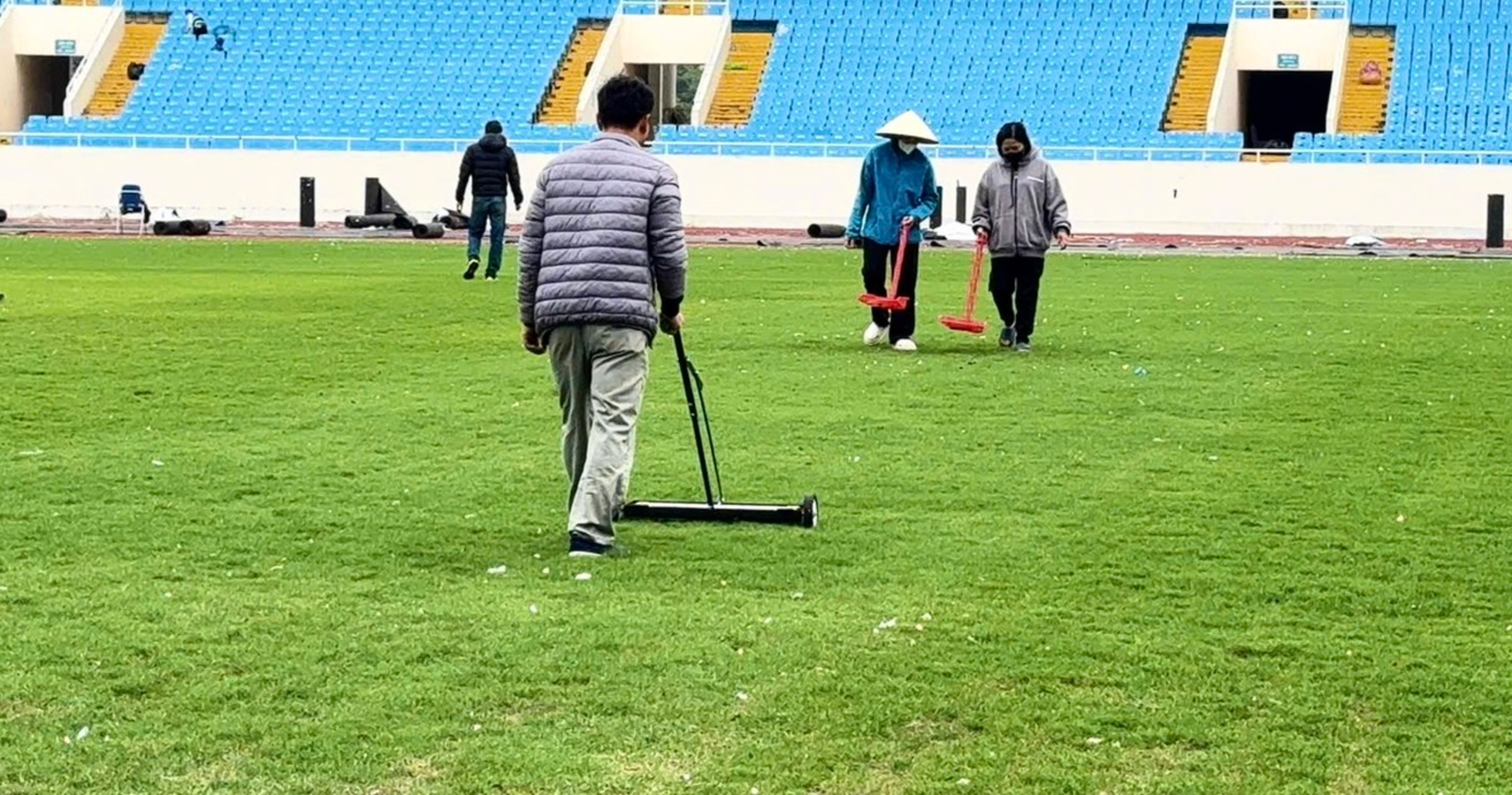 Sân vận động Mỹ Đình được chỉnh trang sau 2 sự kiện âm nhạc hồi đầu tháng 12 (ảnh A.T) Sân vận động Mỹ Đình được chỉnh trang sau 2 sự kiện âm nhạc hồi đầu tháng 12 (ảnh A.T)