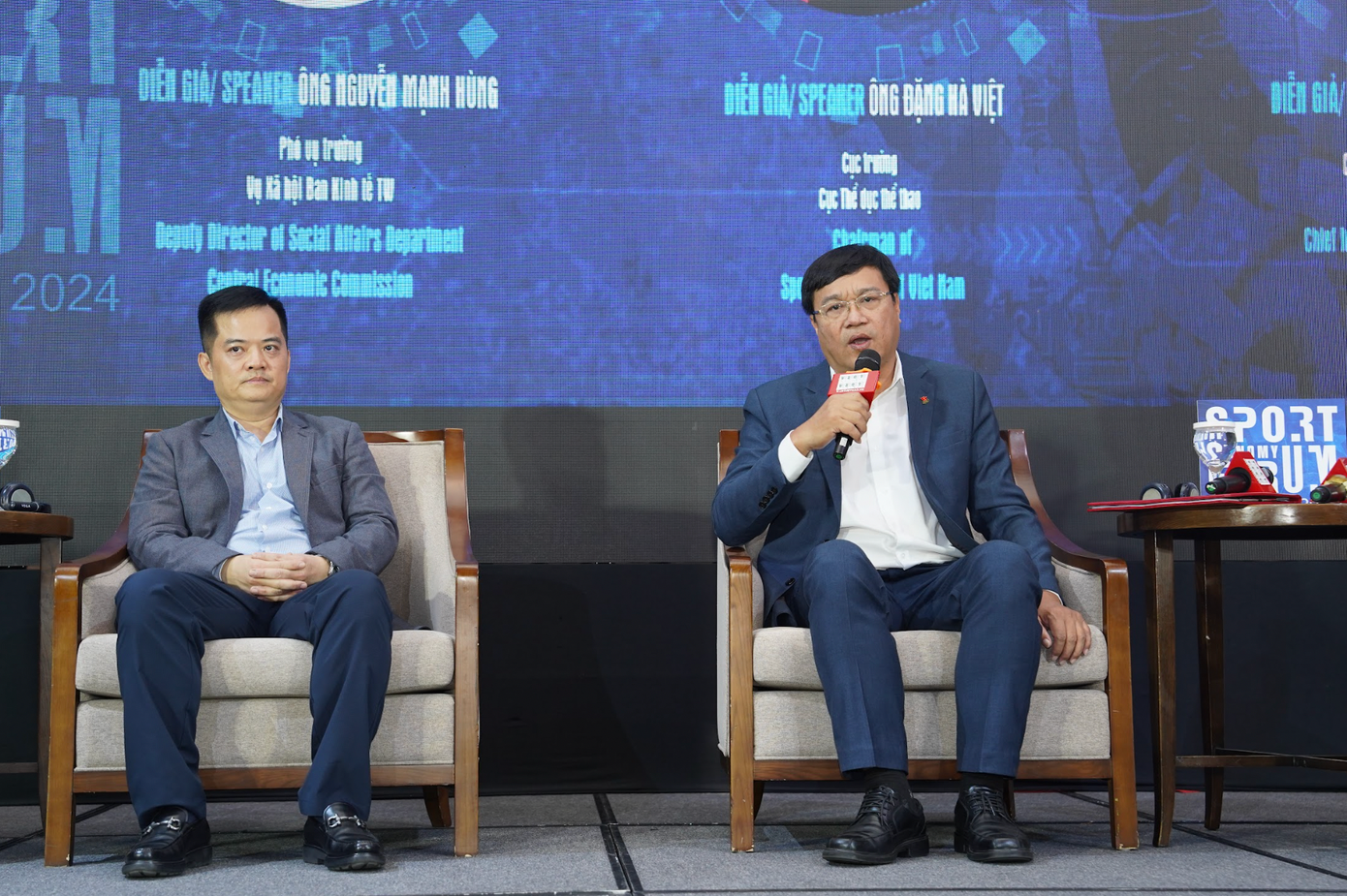 Cục trưởng Cục TDTT Đặng Hà Việt cho biết hoạt động XHH thể thao có nhiều thuận lợi nhưng cũng không ít khó khăn về cơ chế, nguồn vốn (ảnh Hiển Trần)