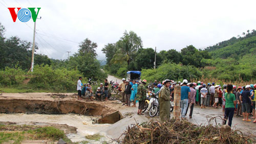 Ngầm Tà Nang, nơi hai cô giáo trẻ Nguyễn Thị Hằng Nga và Nguyễn Thị Yến gặp nạn khi trên đường đến lớp