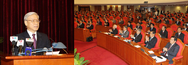 Tổng Bí thư Nguyễn Phú Trọng phát biểu khai mạc Hội nghị. Ảnh: TTXVN. Tổng Bí thư Nguyễn Phú Trọng phát biểu khai mạc Hội nghị. Ảnh: TTXVN