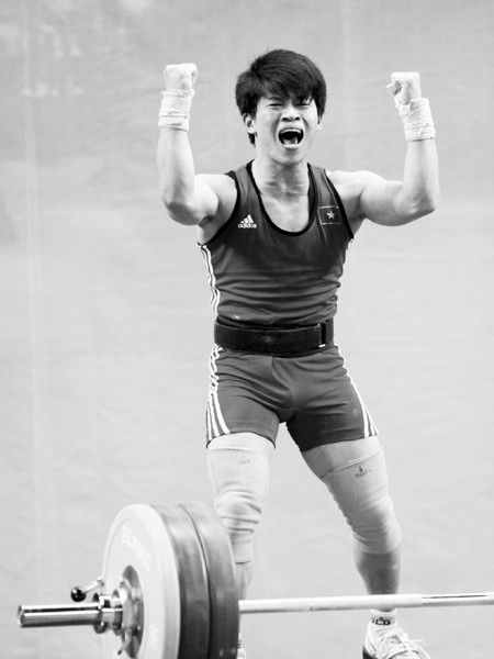 Cử tạ, chờ đợi lóe sáng. Ảnh: P.V. Cử tạ, chờ đợi lóe sáng Ảnh: P.V