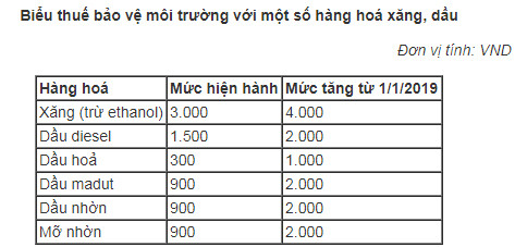 Giá cả tăng ra sao nếu thuế môi trường với xăng lên 4.000 đồng ảnh 1