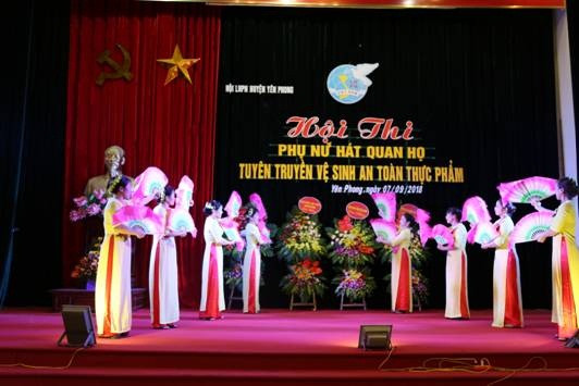 Hội thi Phụ nữ hát quan họ tuyên truyền an toàn thực phẩm ảnh 2