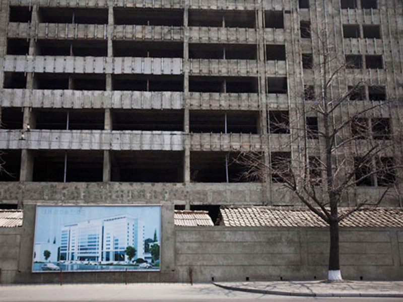 Một dự án xây dựng còn dang dở