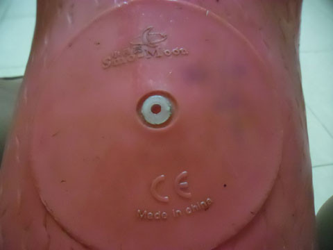 Phía dưới bụng thú nhún ghi rõ 