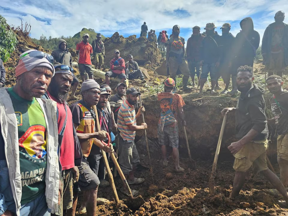 Lở đất ở Papua New Guinea chôn vùi hơn 300 người. Nguồn: Reuters. Lở đất ở Papua New Guinea chôn vùi hơn 300 người. Nguồn: Reuters.