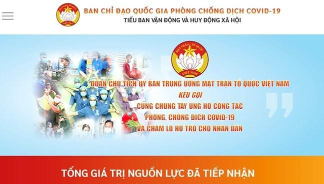 Giao diện của Trang thông tin điện tử