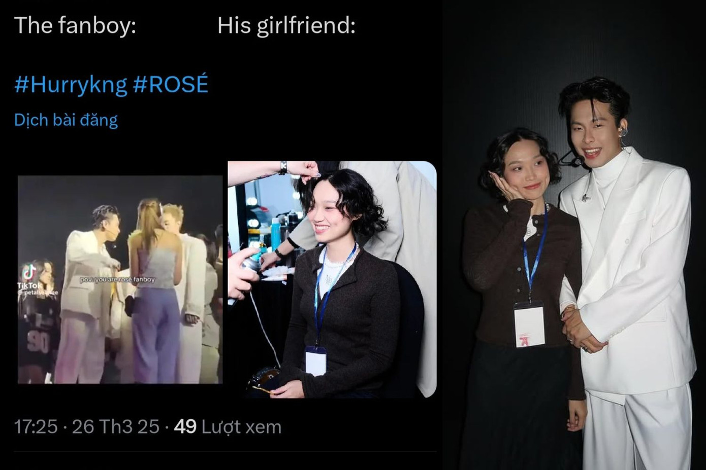 Kem làm kiểu tóc Rosé nhưng lại bị HURRYKNG ghẹo giống &quot;bà cô Hàn Quốc đầu mì tôm&quot;.