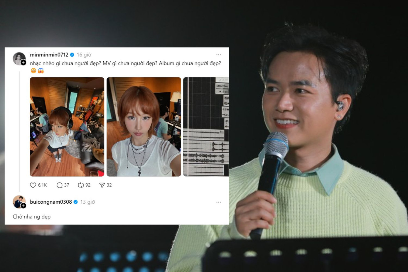 Bùi Công Nam và MIN là những nghệ sĩ kết hợp ăn ý tại Xuân Hạ Thu Đông, rồi lại Xuân. Bùi Công Nam và MIN là những nghệ sĩ kết hợp ăn ý tại Xuân Hạ Thu Đông, rồi lại Xuân.