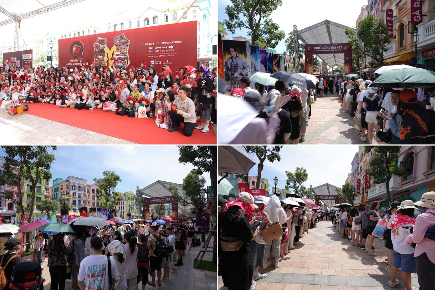 Trời nắng cũng không thể cản bước người hâm mộ xếp hàng dài để check-in con đường Gai Nét. - Ảnh: Fanpage Anh Trai Vượt Ngàn Chông Gai Trời nắng cũng không thể cản bước người hâm mộ xếp hàng dài để check-in con đường Gai Nét. - Ảnh: Fanpage Anh Trai Vượt Ngàn Chông Gai