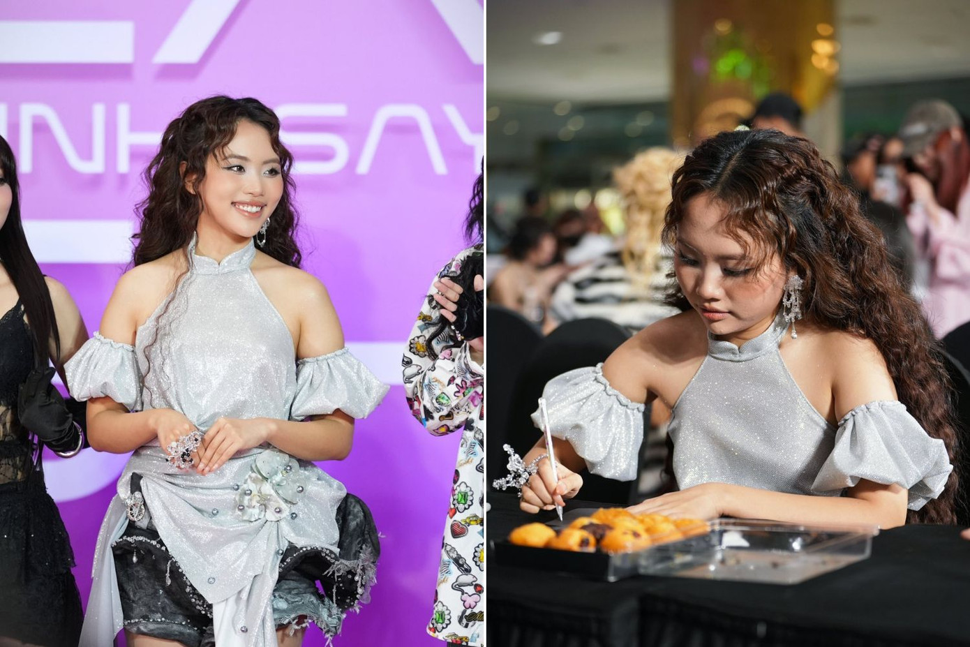 Hai sắc thái của Phương Mỹ Chi khi chụp ảnh thảm đỏ và ký tặng fan: Đều đáng yêu hết nấc!