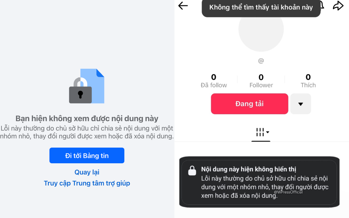 Netizen không thể tìm thấy fanpage Facebook và kênh TikTok của Hoa hậu Thùy Tiên. Netizen không thể tìm thấy fanpage Facebook và kênh TikTok của Hoa hậu Thùy Tiên.