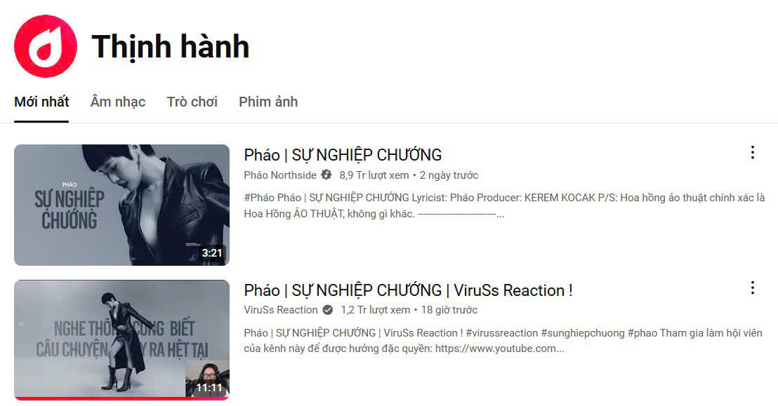 Nhiều khán giả thích thú chia sẻ về khoảnh khắc có 1-0-2 tại YouTube Việt Nam. Nhiều khán giả thích thú chia sẻ về khoảnh khắc có 1-0-2 tại YouTube Việt Nam.