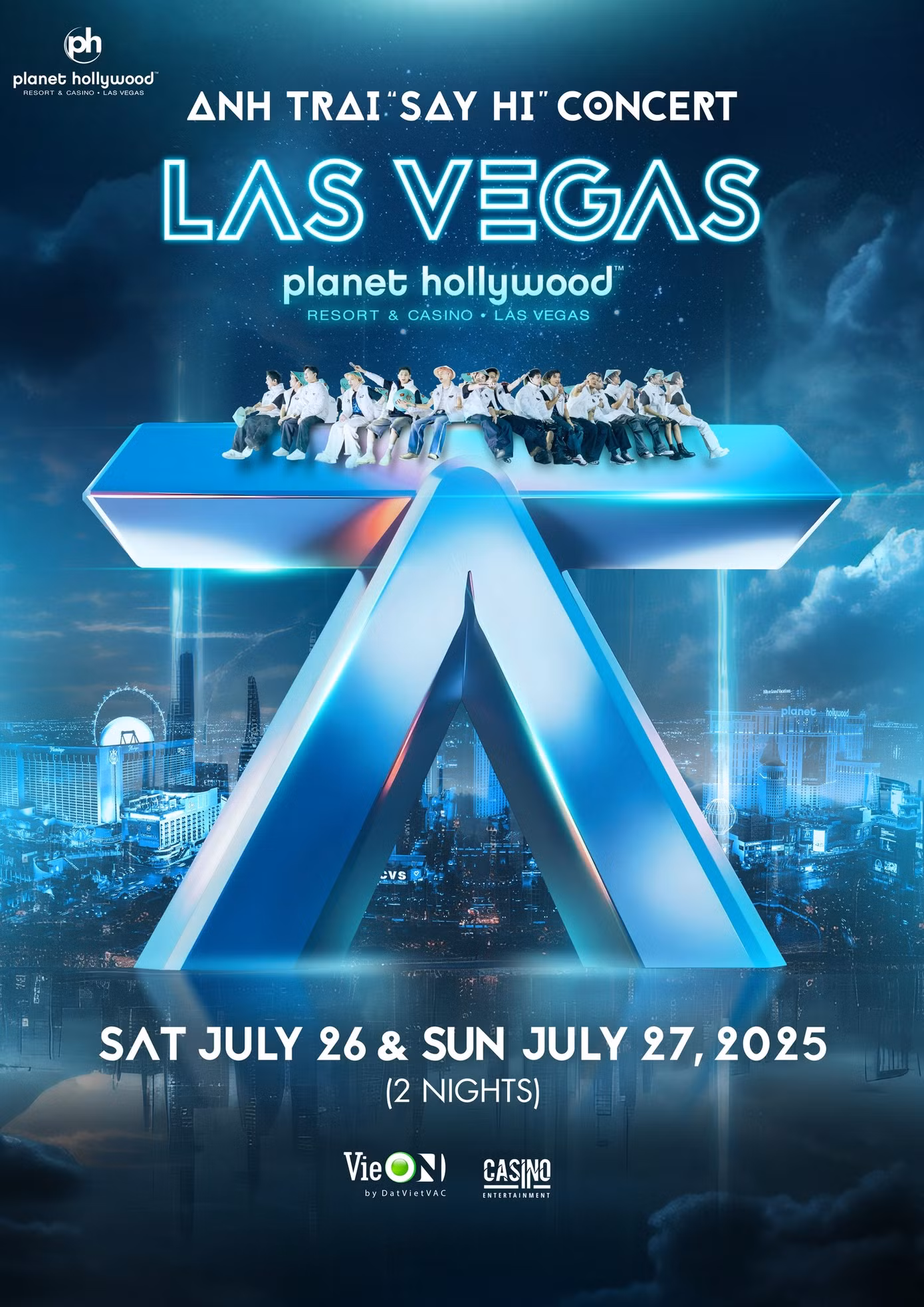 Poster chính thức của concert được công bố trên fanpage kèm thông tin địa điểm tổ chức là Planet Hollywood (Las Vegas), có đầy đủ logo của đơn vị sản xuất và đơn vị tổ chức phía Mỹ.