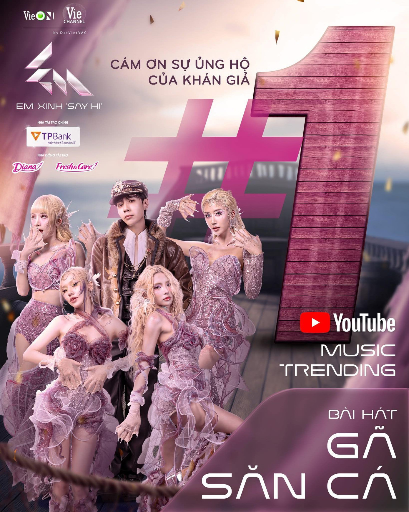 Sau 4 ngày phát hành, Gã Săn Cá có mặt tại Top 1 với 4,6 triệu "mắt xem". Sau 4 ngày phát hành, Gã Săn Cá có mặt tại Top 1 với 4,6 triệu "mắt xem".