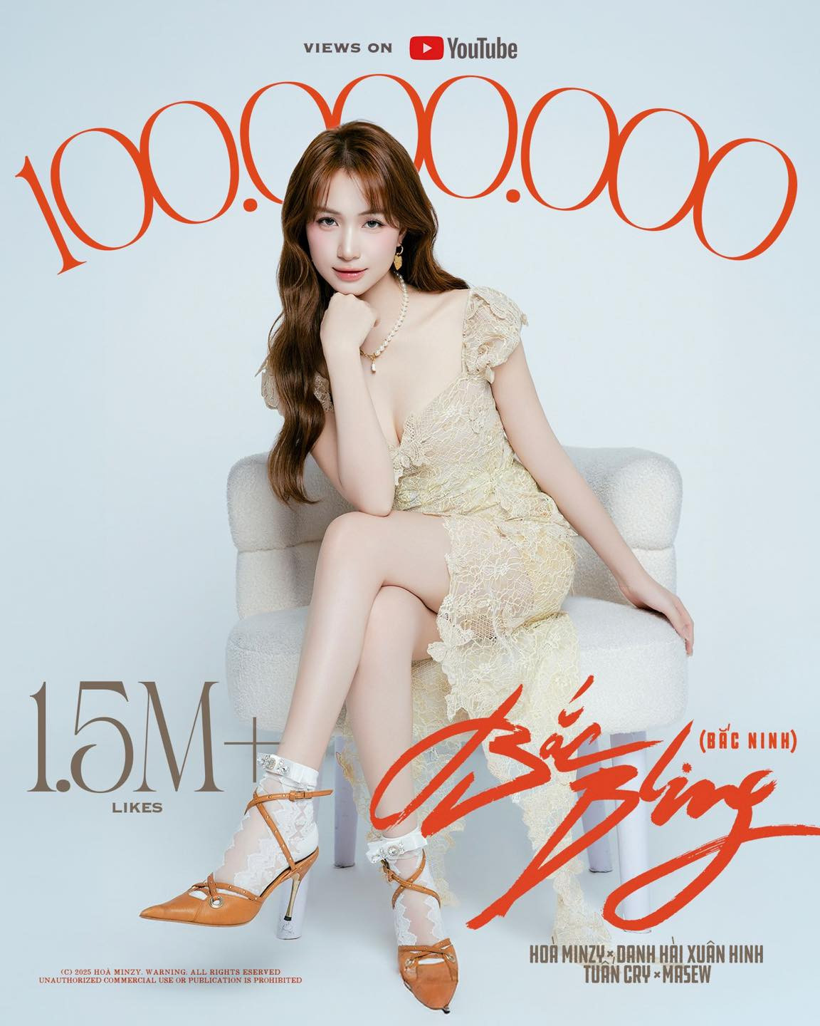 Hòa Minzy ăn mừng MV Bắc Bling lập thành tích mới, gửi lời cảm ơn đến khán giả, ê-kíp.