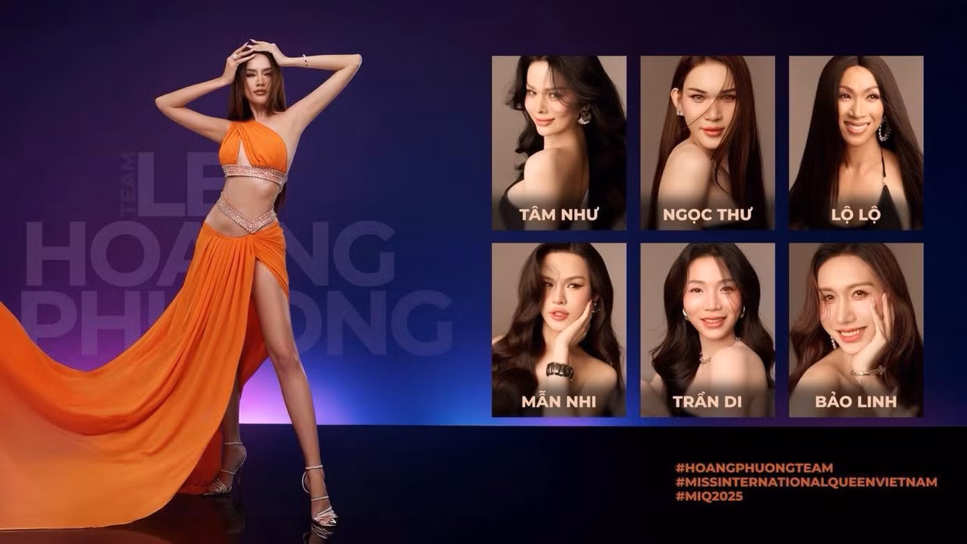Mentor Lê Hoàng Phương: Lộ Lộ, Mẫn Nhi, Tâm Như, Bảo Linh, Trần Di, Ngọc Thư.