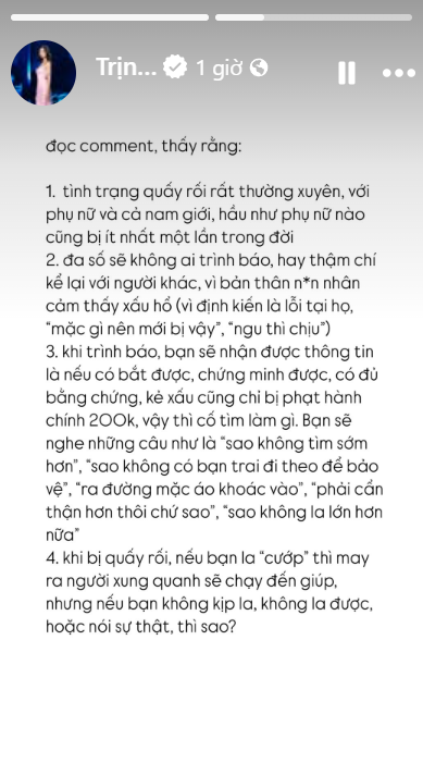 Á hậu Hồng Đăng liệt kê những trường hợp mà nhiều người đang gặp phải. Á hậu Hồng Đăng liệt kê những trường hợp mà nhiều người đang gặp phải.