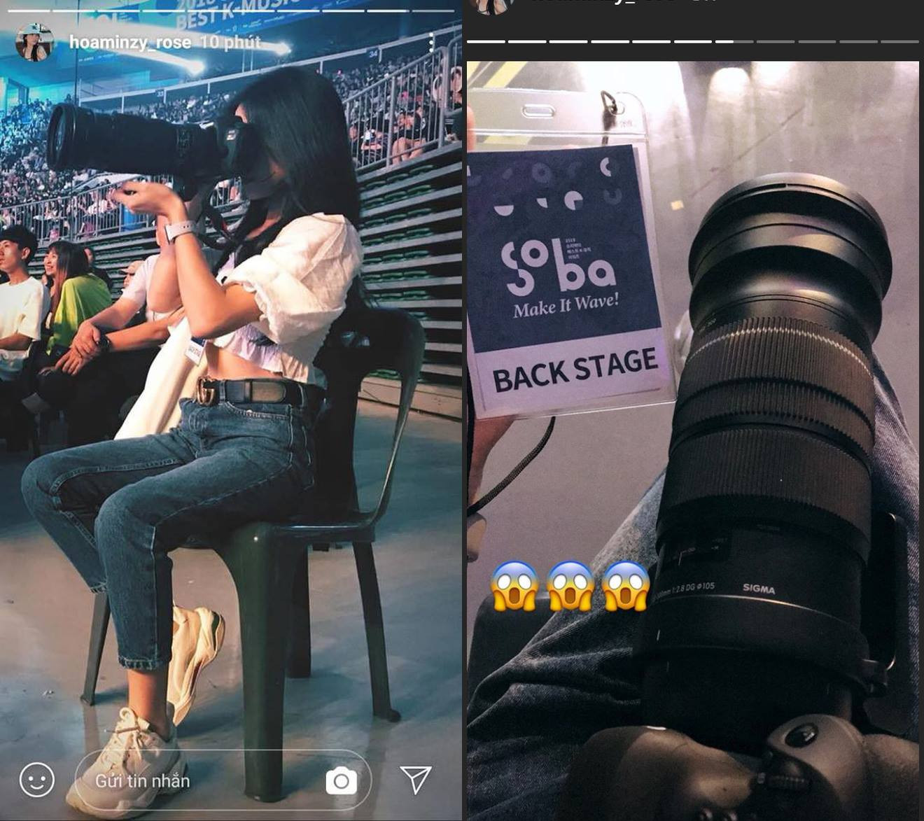 Dù không có chủ ý xấu nhưng hành động tự phát của Hòa Minzy khiến ARMY lo lắng, vì nếu có fan cuồng nào "học tập" theo thì sẽ gây mất an toàn cho idol. Dù không có chủ ý xấu nhưng hành động tự phát của Hòa Minzy khiến ARMY lo lắng, vì nếu có fan cuồng nào "học tập" theo thì sẽ gây mất an toàn cho idol.