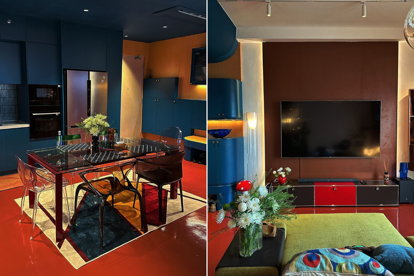 Họa tiết từ nội thất trong nhà Quỳnh Anh Shyn có tính thẩm mĩ cao.