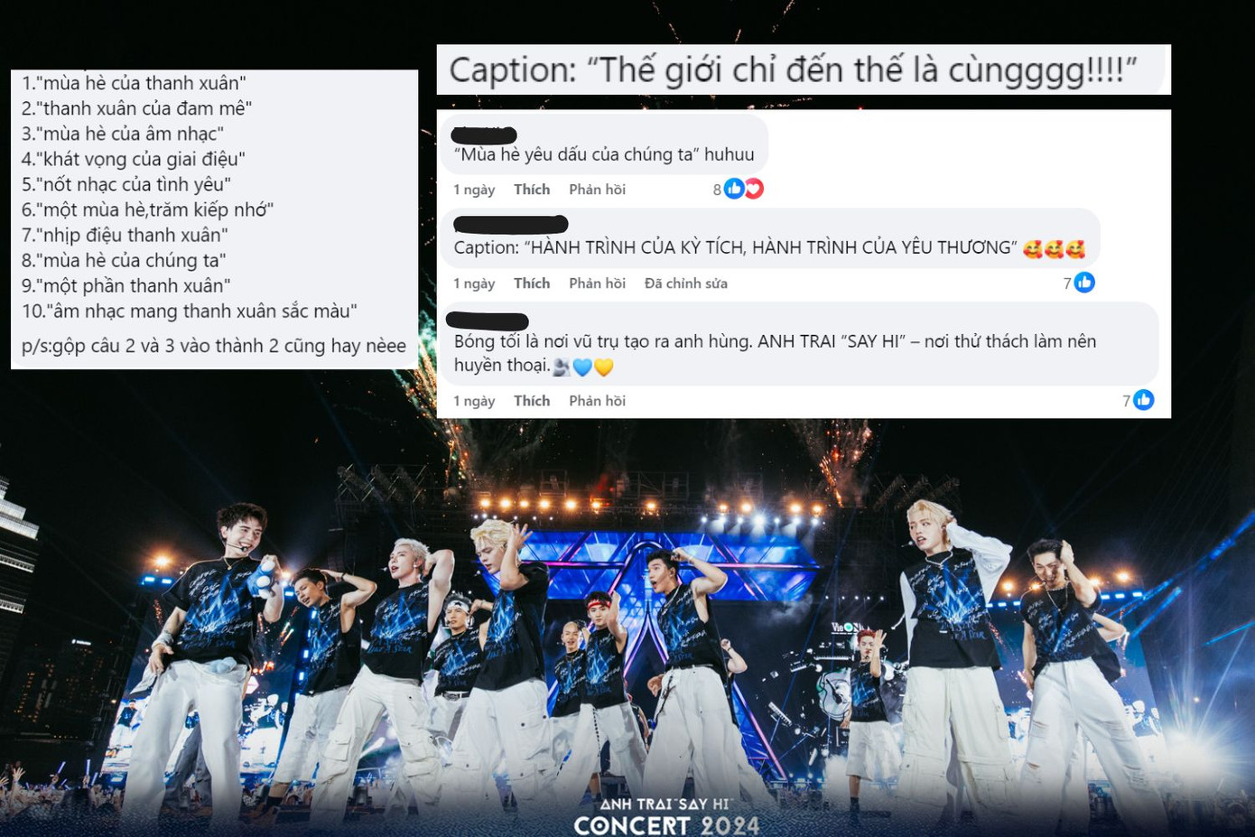 Fan tham gia "Cuộc thi đặt caption cho trailer", gợi nhiều cái tên ý nghĩa.