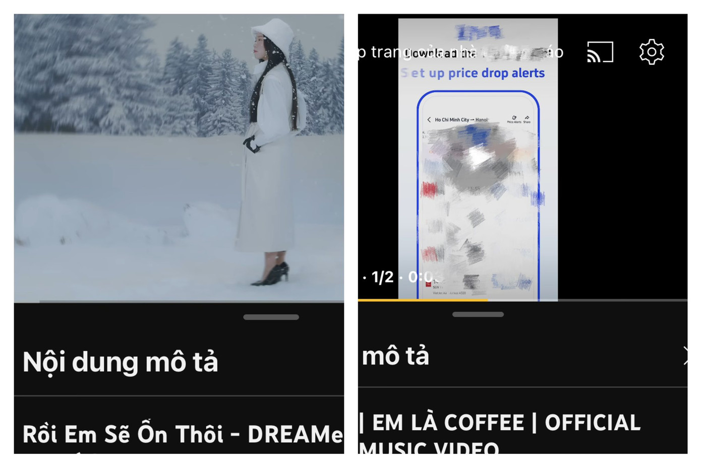 Hai ca khúc được Bảo Uyên cho là có sự tương đồng về cách quay one-shot.