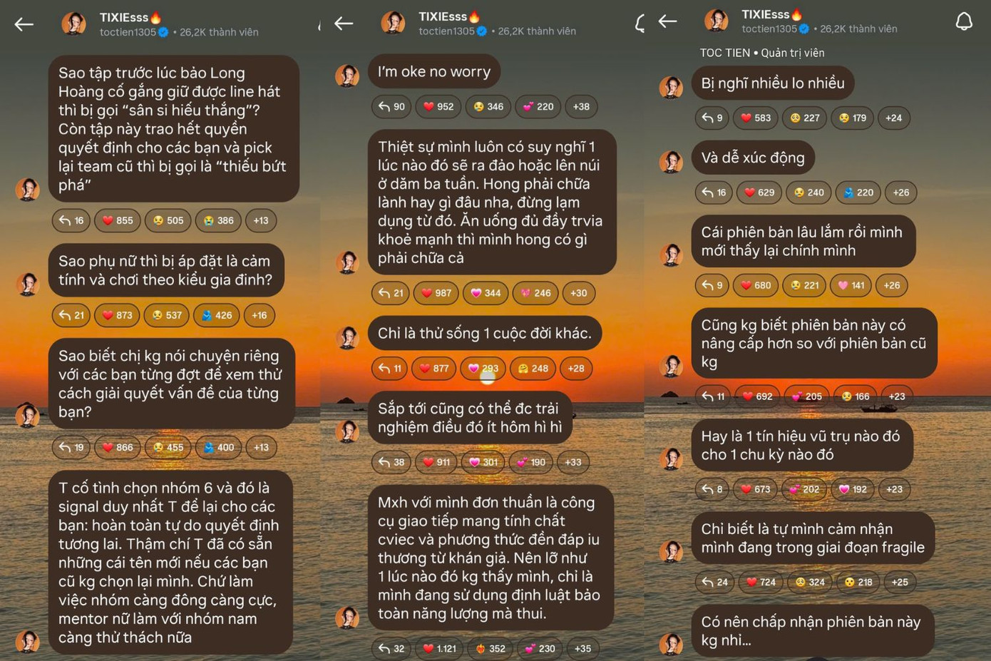 Tóc Tiên trăn trở trước những ý kiến về cách làm việc cùng các thí sinh tại Tân Binh Toàn Năng. Tóc Tiên trăn trở trước những ý kiến về cách làm việc cùng các thí sinh tại Tân Binh Toàn Năng.