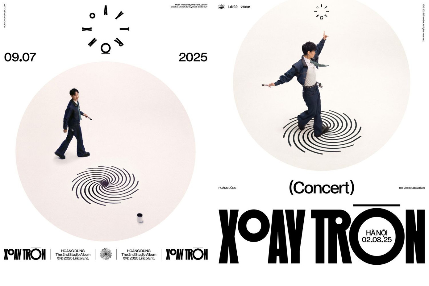 Hoàng Dũng công bố thời gian ra mắt album và concert Xoay Tròn.