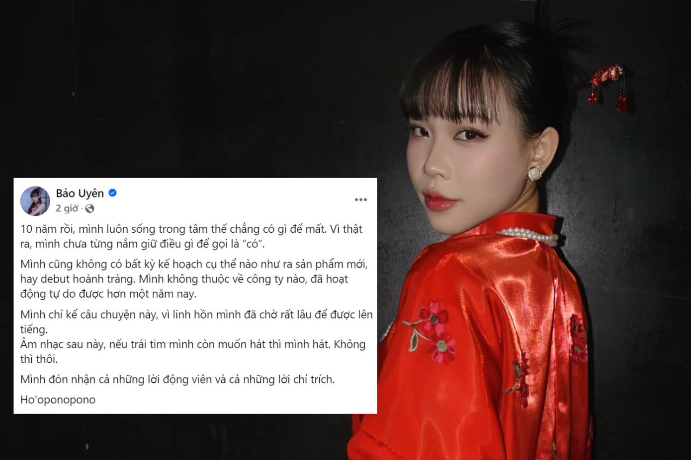 Bài đăng của Bảo Uyên được chia sẻ ở chế độ công khai nhưng cô đã khóa bình luận. Bài đăng của Bảo Uyên được chia sẻ ở chế độ công khai nhưng cô đã khóa bình luận.